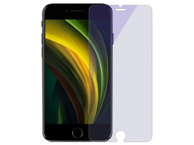 محافظ صفحه نمایش شیشه ای دوتایی ضداشعه بیسوس آیفون Baseus Anti Blue Glass Screen iPhone SE 2020