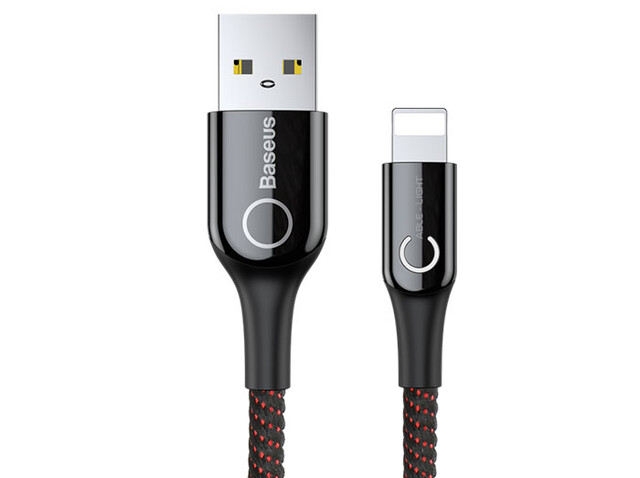 کابل لایتنینگ هوشمند بیسوس Baseus C-shaped Lightning Cable 1m
