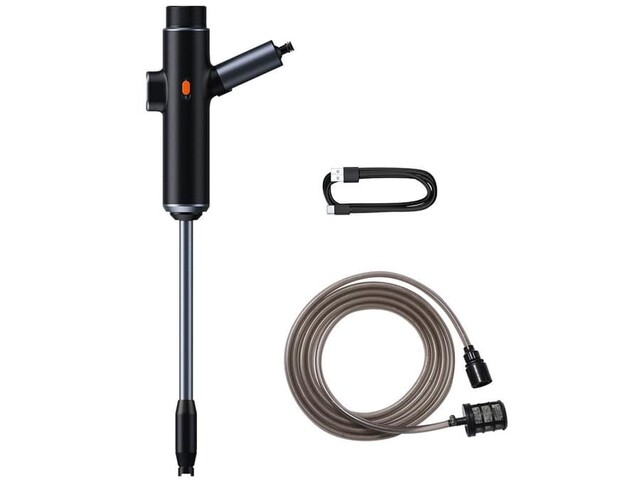 نازل کارواش خانگی و شلنگ 3.5 متری بیسوس Baseus Electric Car Wash Spray Nozzle Cleaning Kits CRDDSQ-01