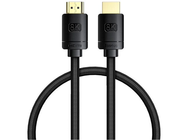 کابل اچدیامآی 0.5 متری بیسوس Baseus HDMI 8K to HDMI 8K Adapter Cable WKGQ04000