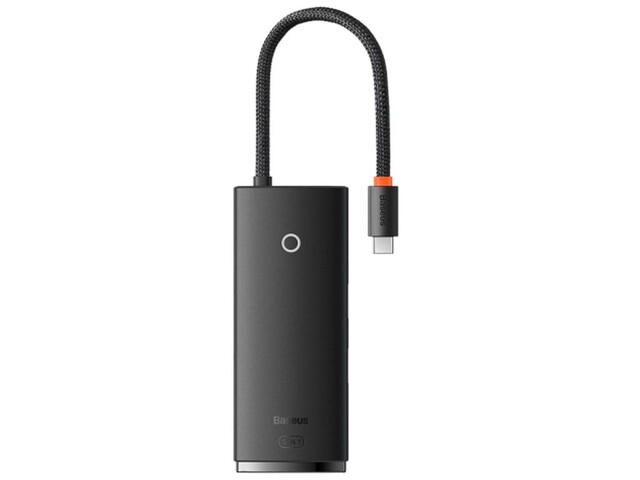 هاب پنج پورت 100 وات همراه با کابل 20 سانتیمتری بیسوس Baseus Lite Series 5-Port HUB WKQX040002