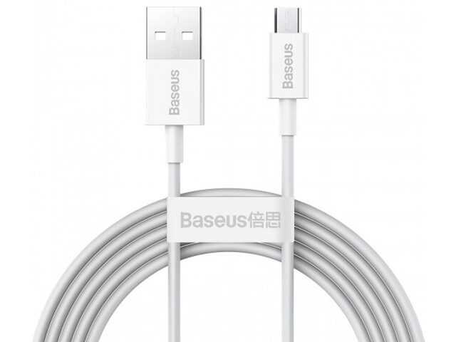 کابل شارژ سریع میکرویواس‌بی به یواس‌بی 2 متری بیسوس Baseus 2A USB to Micro USB Superior Series Fast Charging Data Cable CAMYS-A02