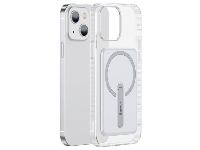 قاب محافظ مگنتی ژلهای بیسوس Baseus ARCX000002 Magnetic Phone Case with a Bracket For iPhone 13