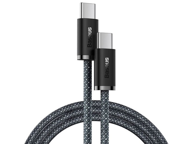 کابل تایپسی به تایپسی شارژ سریع و انتقال دیتا بیسوس Baseus CALD000316 Dynamic Series Type-C to Type-C 100W Fast Charging Data Cable 2M