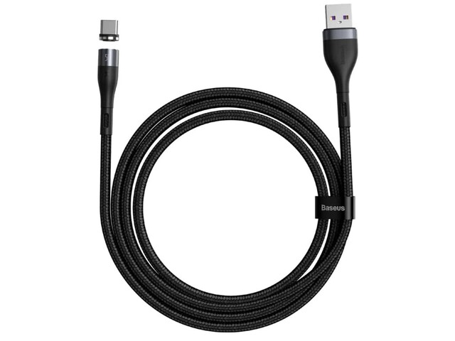 کابل دیتا و شارژ سریع مگنتی سه کاره بیسوس به طول 1 متر Baseuse Safe Fast Charging Data Cable USB For M+L+T 5A