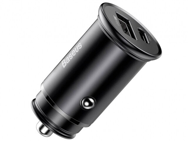 شارژر فندکی فست خودرو بیسوس Baseus Car Charger USB + Type-C 30W CCYS-C01