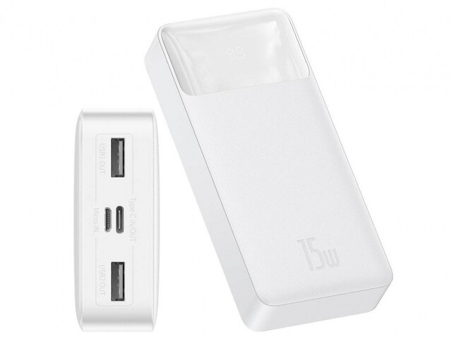 پاور بانک شارژ سریع  15 وات بیسوس Baseus Bipow Digital Display 20000mAh Power Bank PPDML-J01