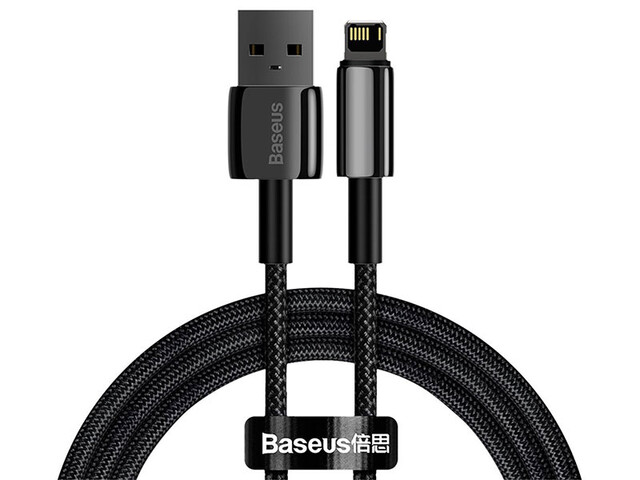 کابل لایتنینگ سریع بیسوس Baseus Cafule Tungsten Gold iP Data Cable 2m CALWJ-A01