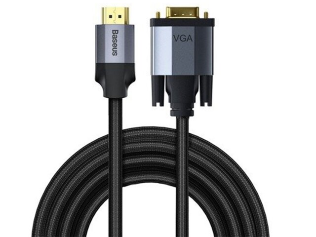 کابل اچ دی ام آی به وی جی ای بیسوس Baseus Enjoyment HDMI To VGA Cable 1m