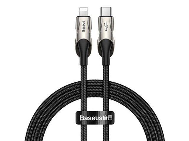 کابل شارژ و انتقال داده تایپ سی به لایتنینگ بیسوس Baseus Fish Eye Cable Type-C for iPhone 1m 18W PD