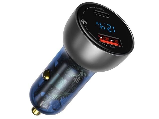 شارژر فندکی سریع دو پورت بیسوس Baseus Particular Dual Quick Charger 65W