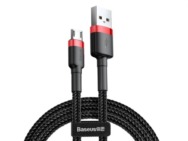کابل شارژ و انتقال داده میکرو یو اس بی بیسوس Baseus Cafule Micro USB Cable 3m