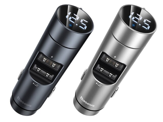 شارژر فندکی و اف ام پلیر بیسوس Baseus Energy Column Car Charger Wireless MP3