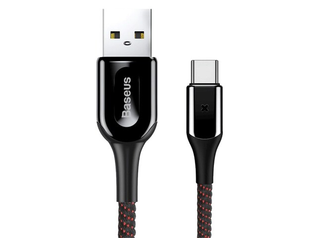 کابل تایپ سی هوشمند بیسوس Baseus X-shaped Light Type-C Cable 1m