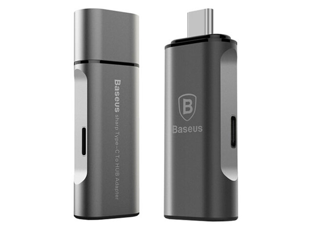 تبدیل تایپ سی به یو اس بی و تایپ سی بیسوس Baseus Type-C To HUB Adapter
