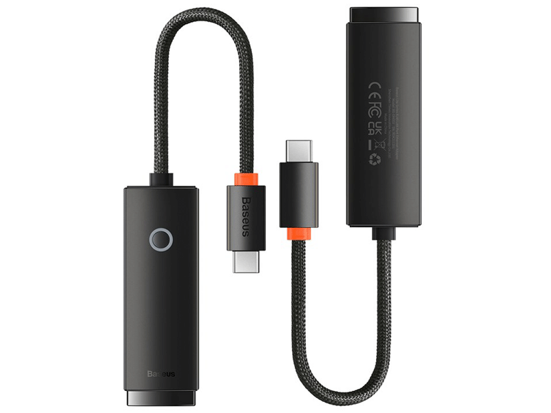 کابل تبدیل تایپ سی به پورت شبکه RJ45 LAN بیسوس Baseus Lite Series Port Ethernet Adapter Type-C To Rj45 100Mbps WKQX000201