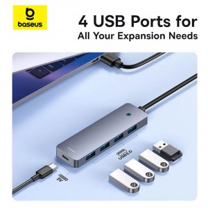 هاب تایپ سی 4 پورت بیسوس BS-OH108