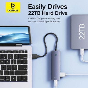 هاب USB Baseus UltraJoy Series Lite از زاویه بالا