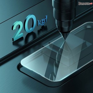 گلس پرایویسی تمام صفحه آیفون 13 پرومکس بیسوس (پک دو عددی ) SGBL190202