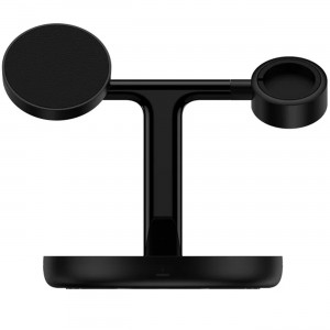 شارژر بی سیم مگنتی رومیزی آیفون 20 وات و پایه نگهدارنده موبایل 3 در 1 بیسوس Baseus Swan 3-in-1 Wireless Magnetic Charging Bracket 20W WXTE000001