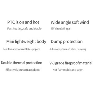 بخاری برقی رومیزی 600 وات شیائومی Xiaomi Mijia Desktop Heater ZMNFJ01YM