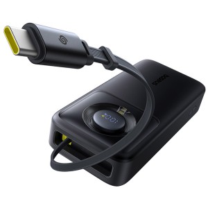 پاوربانک بیسوس Baseus مدل Free2Pull با ظرفیت 20000mAh و توان 65W دارای کابل USB-C جمع شونده