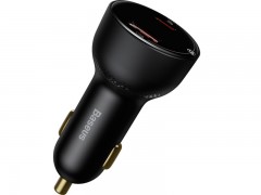 شارژر فندکی اتومبیل دارای نمایشگر دیجیتال Baseus Superme  PPS Dual Quick Charger Car