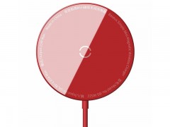 شارژر وایرلس مگنتی بیسوس WXJK-F01	Baseus Simple Mini Magnetic Wireless Charger(suit for IP12 with Type-C cable 1.5m) Black