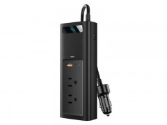 شارژر و مبدل برق خودرو بیسوس مدلBaseus In-car Inverter 150W (110V US/JP)