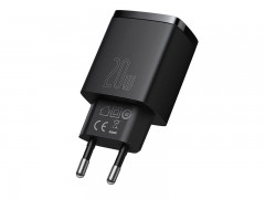 مینی فست شارژر تایپ سی و USB دیواری بیسوس Baseus Compact Quick Charger U+C 20W EU CCXJ-B01
