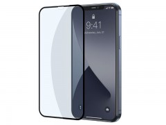 محافظ صفحه شیشه ای تمام صفحه و ضد اشعه بیسوس Baseus 0.3mm SGAPIPH61P-KB01 برای iP 12 12/12 Pro 6.1inch 2020 (پک دوتایی)