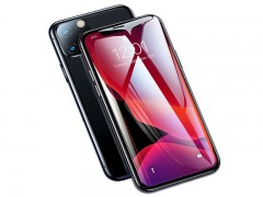 محافظ صفحه شیشه ای منحنی با لبه های مقاوم در برابر ترک Baseus 0.23mm glass SGAPIPH65-APE01 برای iP XS Max/11 Pro Max 6.5inch