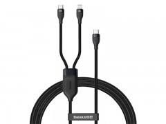 کابل و لایتنینگ فست شارژ و دو سر Type C به Type C بیسوس Baseus Fast charging Data Cable CA1T2-F01 به طول 1.2 متر و توان 100 وات