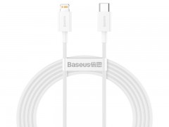 کابل و لایتنینگ فست شارژ Type-C به IP دو متری بیسوس Baseus Superior Series Data Cable CATLYS-C02 با توان 20 وات