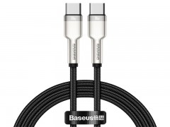 کابل فست شارژ Type C به Type C بیسوس Baseus Cafule Series Metal Data Cable CATJK-C01 به طول 1 متر و توان 100 وات