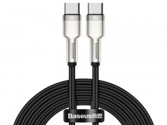 کابل فست شارژ Type C به Type C بیسوس Baseus Cafule Series Metal Data Cable CATJK-D01 به طول 2 متر و توان 100 وات
