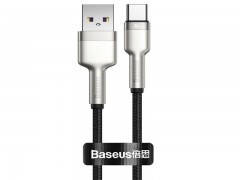 کابل فست شارژر USB به Type-C بیسوس 0.25 متری Baseus Cafule Series Metal Data Cable CATJK-01 با توان 40 وات