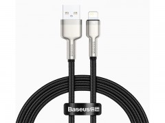 کابل لایتنینگ فست شارژر USB به IP 2.4A بیسوس  Baseus Cafule Series Metal Data Cable CALJK-A01 به طول 1 متر