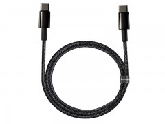 کابل فست شارژ تایپ سی به تایپ سی Baseus Tungsten Gold Fast Charging CATWJ-A01 به طول 2 متر و توان 100 وات