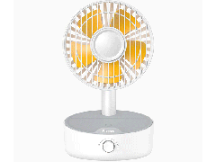 شارژر بی سیم رومیزی بیسوسWXYZ-A02 Baseus Hermit با فن نوسانی (CN) （شارژر سریع 12 ولت / 2 آمپر (CN) + USB برای نوع C 3A 1 متر）