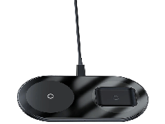 شارژر بی سیم بیسوس  Baseus Simple 2in1 Wireless Charger Pro Edition For Phones+Pod WXJK-C01