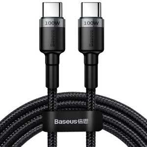 کابل فست شارژ یو اس بی به تایپ سی بیسوس  Baseus Cafule PD2.0 CATKLF-ALG1 به طول 2 متر و توان 100 وات