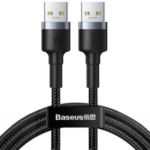 کابل شارژ بیسوس Baseus cafule Cable USB3.0 male TO USB3.0 male CADKLF-C0G به طول 1 متر و توان 2 آمپر