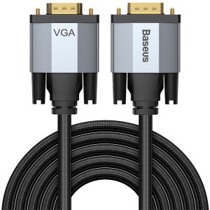 کابل دو طرفه VGA بیسوس Baseus Enjoyment VGA Male To VGA Male CAKSX-V0G به طول 3 متر