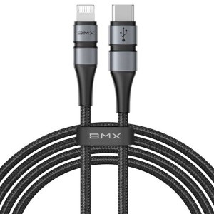 کابل تایپ سی به لایتنینگ بیسوس BMX Double-deck MFi certified Cable CATLSJ-BG1 به طول 1.8 متر و توان 18 وات