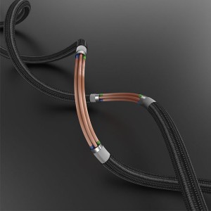 کابل شارژ تایپ سی به لایتنینگ بیسوس BMX Sequins MFi certified Cable Type-C to Lightning PD  CATLLP-B01 به طول 1.8 متر و توان 18 وات