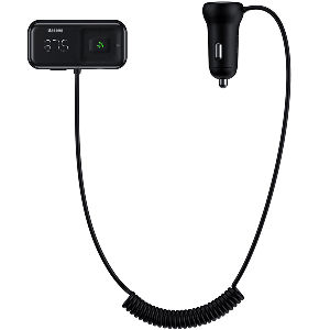 شارژر فندکی و پخش کننده بلوتوث بیسوس Baseus T typed S-16 wireless MP3 car charger CCTM-D01/ E01