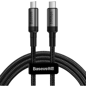 کابل فست شارژ و تبدیل تایپ سی بیسوس Baseus Cafule series cable Type-C PD3.1 Gen2 CATKLF-SG1با توان 100 وات (20V/5A) و طول 1 متر