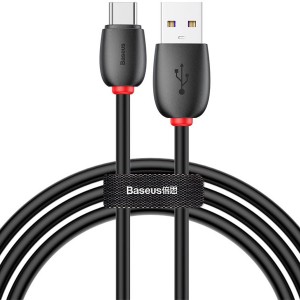 کابل شارژ فوق سریع تایپ سی بیسوس Baseus Purple Loop HW flash charge cable CATKLF-SG1 با توان 40 وات و طول 1 متر