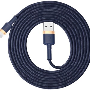 کابل شارژ یو اس بی به آی پی بیسوس Baseus cafule Cable CALKLF-CV3 با توان 1.5 آمپر و طول 2 متر